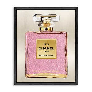 Stupell Industries Pink Luxury Perfume Black Framed Floater Canvas Wall Art - 1 of 4