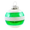 Christopher Radko 2.0 Inch Vintage Reflector Ornament Set Stripes Glitter Tree Ornament Sets - 3 of 3