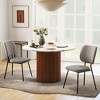 Tangkula Set of 4 Fabric Armless Kitchen Dining Chair Padded Modern Accent Chair - 3 of 4