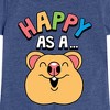 Girls' - Instant Message - Happy As A Quokka Fitted Short Sleeve Graphic T-Shirt - 2 of 4
