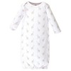 Touched by Nature Baby Organic Cotton Long-Sleeve Gowns 3pk, Little Giraffe, 0-6 Months - 2 of 4