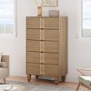 Nasitip 5 Drawers Dresser, Modern Wooden Tall Dresser with Deep Drawers, 5 Chest of Drawers for Bedroom, Living Room, Hallway, Entryway - 2 of 4