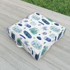 Ninola Design Blue Minimal Strokes Abstract Outdoor Floor Cushion - Deny Designs - 2 of 2