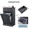 SinCiDo Tilt Out Laundry Hamper, Farmhouse Bathroom Storage Cabinet, w/ Drawers & Hidden 10 Gallon Trash Can Cabinet or Laundry Cabinet - 3 of 4