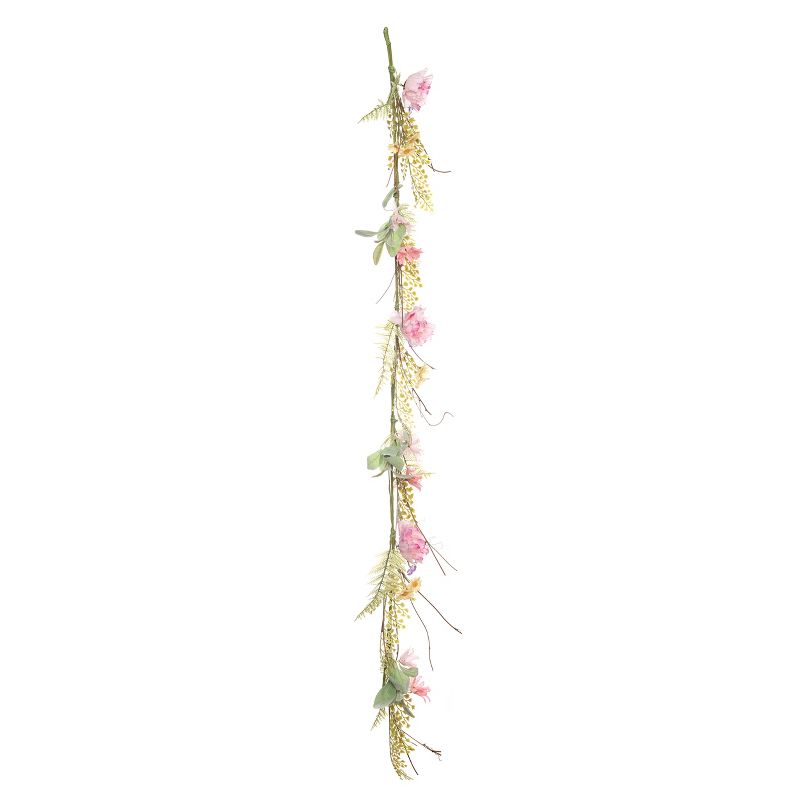Transpac Artificial 60 in. Multicolor Spring Floral Cottage Garland, 2 of 4