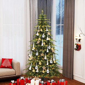 6ft Prelit Slim Fraser Grande Christmas Tree with 1628 Mixed PE & PVC Tips 300 Lights & 11 Light Modes - 1 of 4