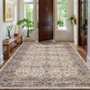 COZONY Floral Vintage Area Rug, Machine Washable Non-Slip Carpet for Living Room and Bedroom - 3 of 4