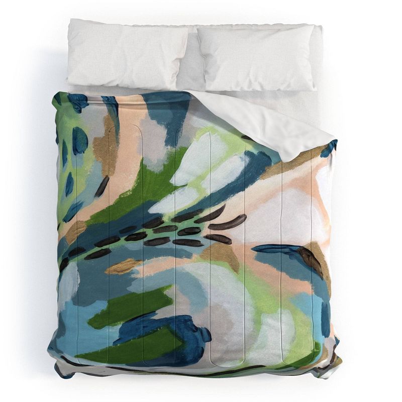 Laura Fedorowicz Greenery 100% Cotton Comforter Set - Deny Designs, 1 of 6