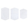 Waterford Collection Tufted Bath Rug, Extra Soft and Absorbent, Non-Slip Bath Mats, Machine Washable bath rugs for Bathroom, 3 Piece Set, White - 2 of 4