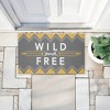Stupell Industries Desert Boho Wild & Free Printed Outdoor Door Mat, design by Alison Tauber, 18"x30" - 3 of 4