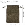 Unique Bargains Cotton Linen Bank Coin Change Bag with Drawstring 6 Pcs - 2 of 4