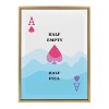 Kate & Laurel All Things Decor 18"x24" Half Full Framed Canvas by Honey Island Studio Bright Gold - 2 of 4