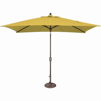 SimplyShade Catalina 120" Octagon Push Button Tilt Umbrella in Bronze/Lemon