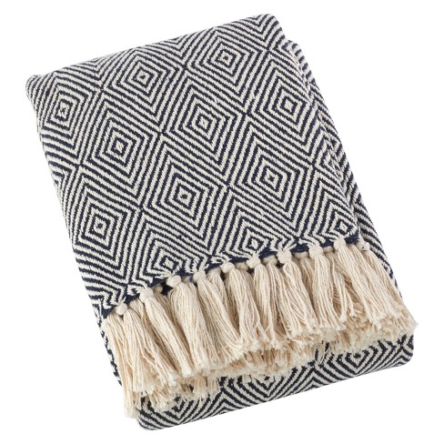 Cotton weave throw online blanket