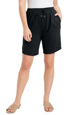 June + Vie by Roaman's Women's Plus Size French Terry Shorts