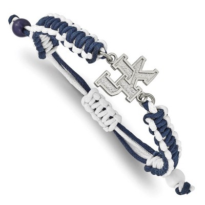 Black Bow Jewelry Stainless Steel Kentucky Wildcats NCAA charm Bracelet 9 Inch