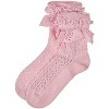 Memoi Women's Whimsy Lace Anklet Socks - 3 of 4
