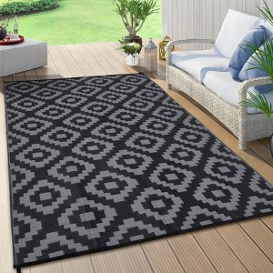 coucheta Outdoor Rugs for Patio, Waterproof,  Reversible, Plastic Straw Rugs, Camping Outdoor Carpet for RV Deck Balcony Porch Picnic Beach Decor - 1 of 4