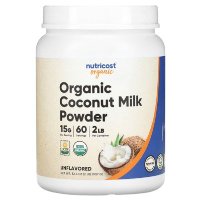 Nutricost Organic Coconut Milk Powder, Unflavored, 2 lbs (907 g)
