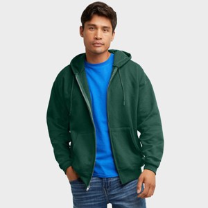 Hanes Ultimate Men's Full-Zip Heavyweight Fleece Hoodie - 1 of 4