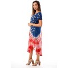 21873-2X Riviera Sun American Flag Dress / USA Summer Dresses (True Colors Tie Dye, 2X) - 2 of 3