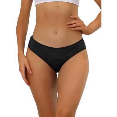 Allegra K Women's Period Mid-rise Available In Plus Size Hipster Underwears  Black Large : Target