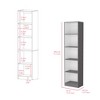 NicBex Bookcases for Living Room Modern 71.1" H 4 Tier Free Standing Storage Bookshelves with Durable Structure for Office Home - 4 of 4