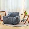 Sapphtopaz Oversized Bean Bag Chair with High-Density Memory Foam, Comfy Lazy Sofa with Armrest for Adults, Corduroy Couch for Living Room - 3 of 4