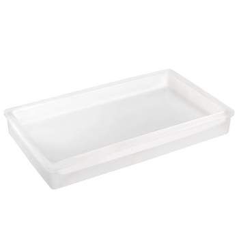 Frosty Glass Bathroom Tray White - Allure Home Creations
