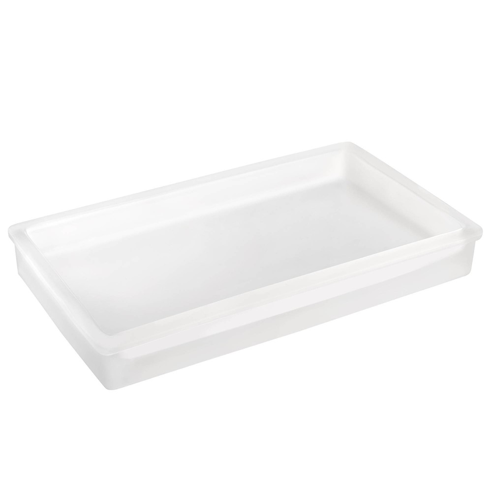 Photos - Other sanitary accessories Frosty Glass Bathroom Tray White - Allure Home Creations
