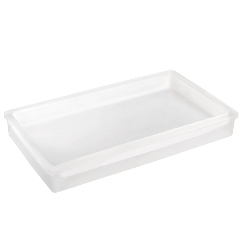 Frosty Glass Bathroom Tray White - Allure Home Creations, 1 of 4