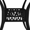 vidaXL Patio Table Black 35.4"x35.4"x29.1" Cast Aluminum - 4 of 4