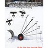 29/36-Inch Wide Snow Shovel w/ Wheels, Heavy Duty Metal Snow Pusher Shovel w/5-Position Angled Blade & Adjustable Handle - 3 of 4