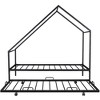 KIGFTSOD Metal House Bed With Trundle, Twin Size House Bed - 3 of 4