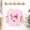 The Juniper Shop Reindeer Girl Toddler Graphic Sweatshirt - 2 of 2