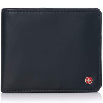Alpine Swiss Rfid Protected Men’s Max Coin Pocket Bifold Wallet With ...