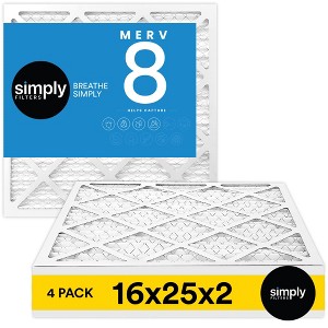 Simply Air Filter, MERV 8, 4 Pack, Furnace Air Filter for HVAC - 1 of 4
