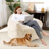 Large Bean Bag Chair for Kids Adults, Living Room Furniture Beanbag Couch Sofa, Soft Fluffy Faux Fur Bean Bag Lazy Sofa for Gaming Reading - 2 of 4