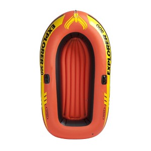INTEX Explorer Inflatable Boat Set: Includes Deluxe Boat Oars and Mini Hand Pump – Dual Air Chambers – Grab Rope - 1 of 4