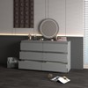 Resenkos Modern Mid Century 6 Drawer Wide Dressers Chests for Bedroom, Chest of Drawer Organizer Grey - 2 of 4