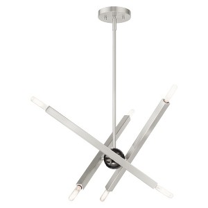 Livex Lighting Moco 6 - Light Chandelier in  Brushed Nickel - 1 of 1