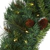 Nearly Natural 20” Mixed Pine and Pinecone Artificial Christmas Wreath with 35 Clear LED Lights - 3 of 4