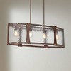 Franklin Iron Works Fable 36" Wide Rust Brown and Antique Brass 4-Light Chandelier - 2 of 4