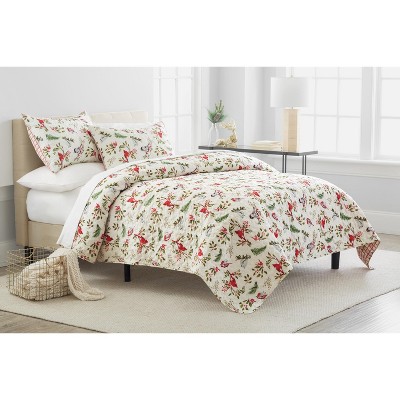 C&F Home Nature's Holiday Cotton Quilt Set  - Reversible and Machine Washable