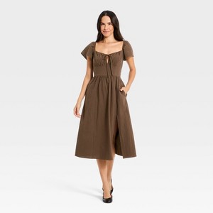 Women's Midi A-Line Dress - Universal Thread™ - 1 of 3