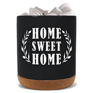 Elanze Designs Home Sweet Home Black X-Large Cork Bottom, Kitchen Counter, Ceramic Stoneware, Coffee, Tea and Hot Chocolate, Machine Brewing, K - 1 of 1