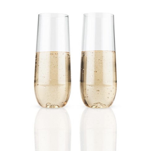 9oz 6pk Glass Stemless Champagne Flutes - Threshold™ : Target