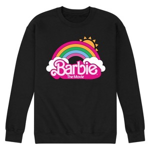 Men's - Barbie - Barbie Logo Rainbow Graphic Fleece Sweatshirt - 1 of 4