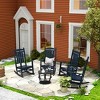 WestinTrends All-Weather Outdoor Patio Poly Classic Porch Rocking Chair (Set of 4) - 2 of 2