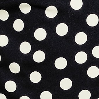 black/egret white tossed dots